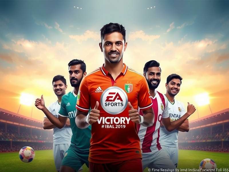 India FIFA Victory Game Cover featuring Indian football stars